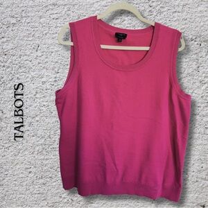 {Talbots} COTTON Blend Sleeveless Top